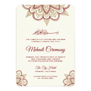 Mehndi Invitations